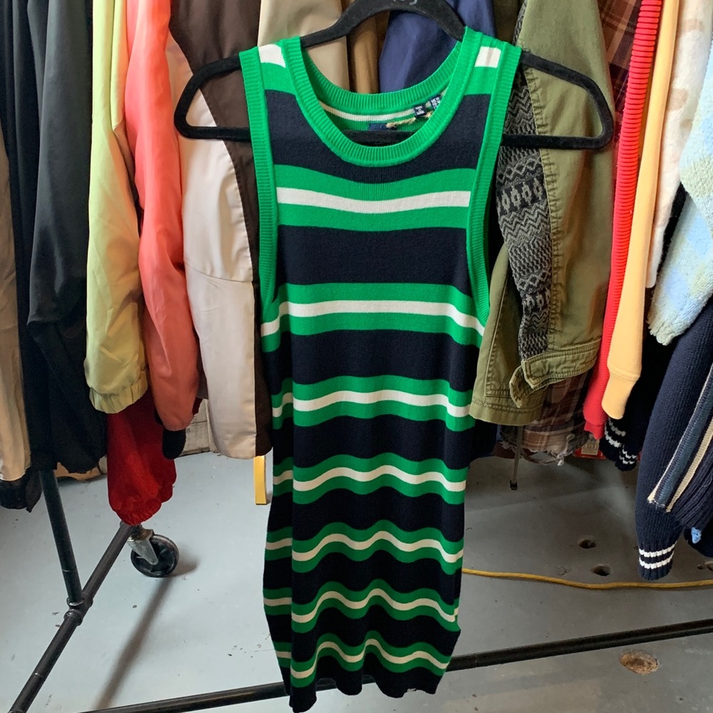 Superdry Green and Black Sleeveless Dress